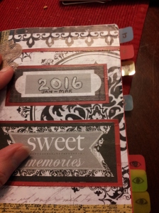 First bujo cover - This is the 33 cent comp book. Notice the tabs, these are necessary for me. 